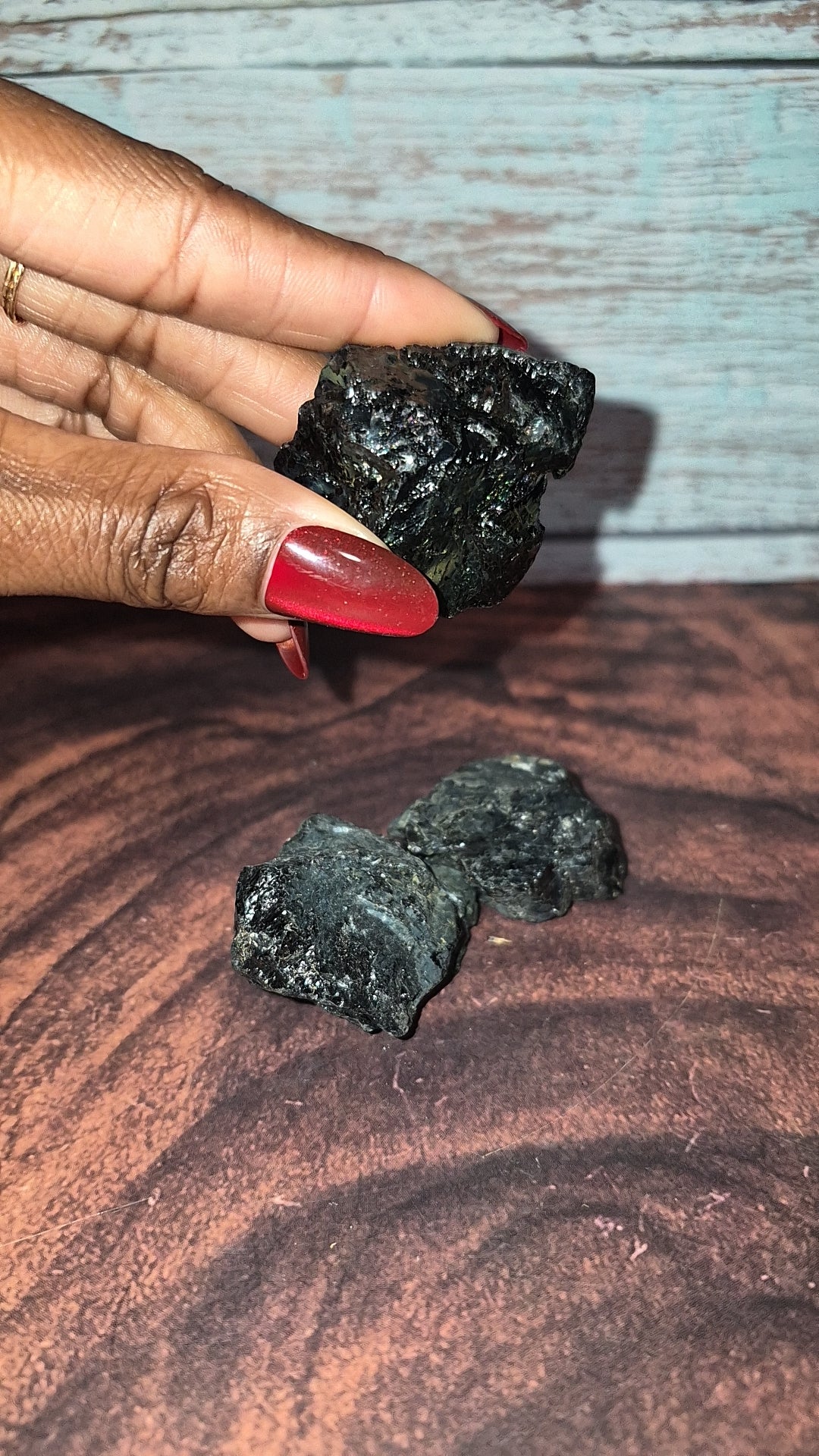 Black Tourmaline - [Rough]