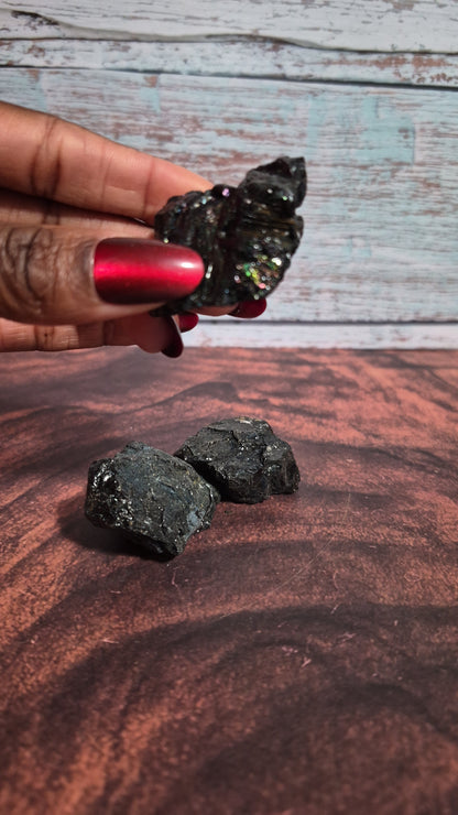 Black Tourmaline - [Rough]