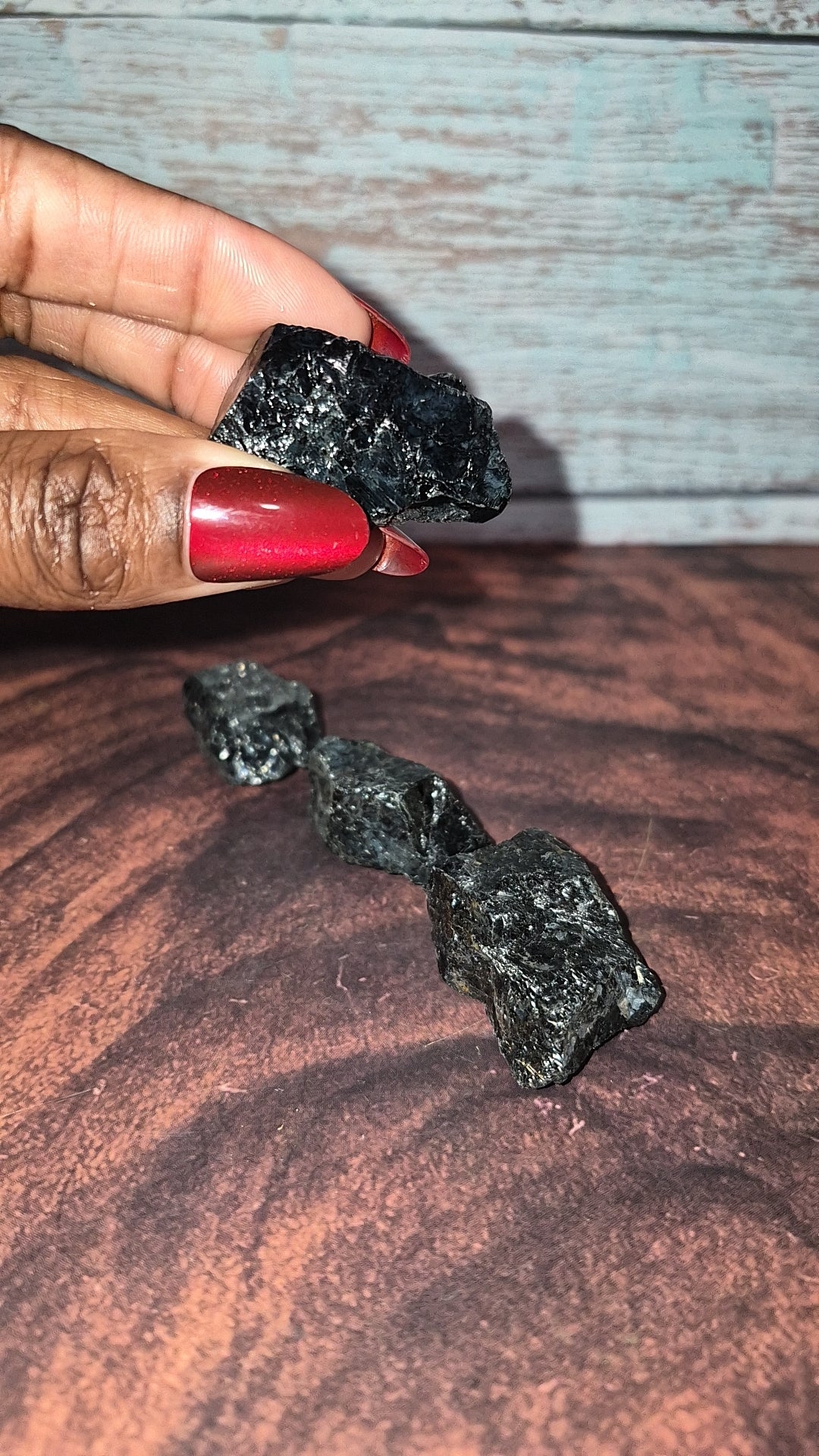 Black Tourmaline - [Rough]