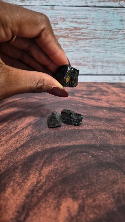 Black Tourmaline - [Rough]