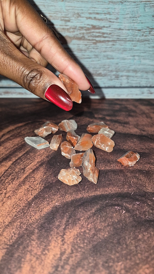Red Calcite Crystals - [Rough]