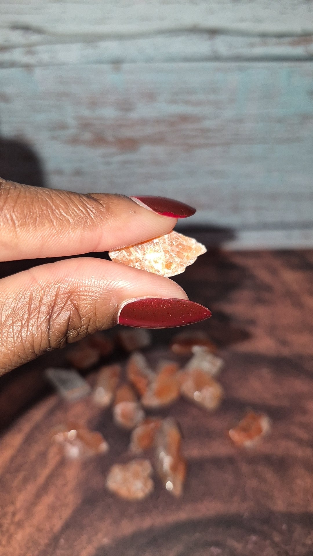 Red Calcite Crystals - [Rough]