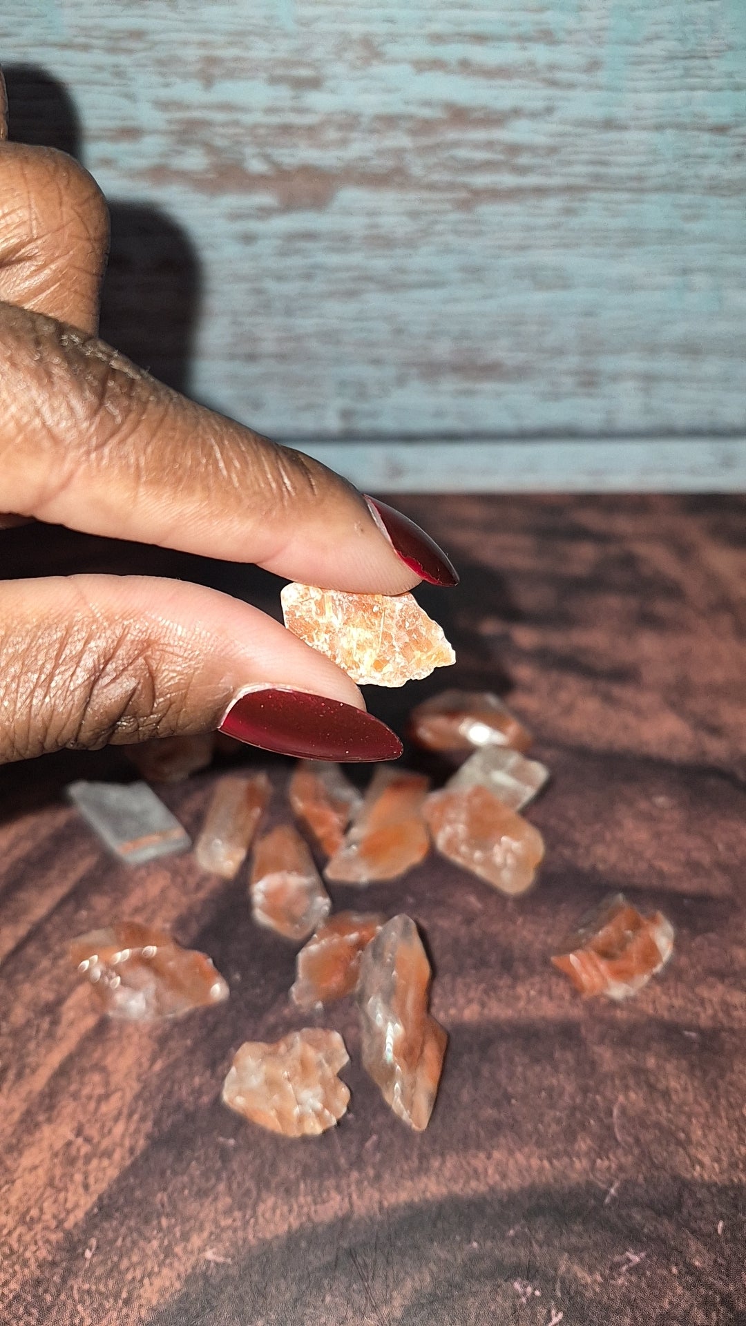 Red Calcite Crystals - [Rough]