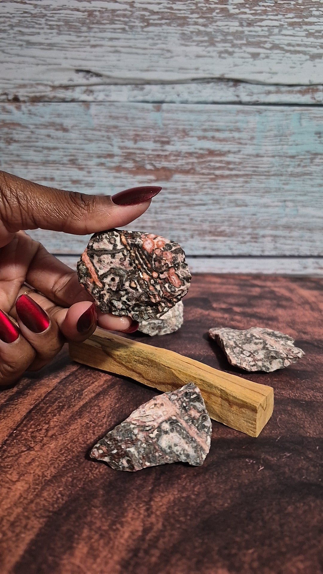 Red Leopard Skin Jasper - [Rough]