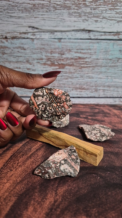 Red Leopard Skin Jasper - [Rough]