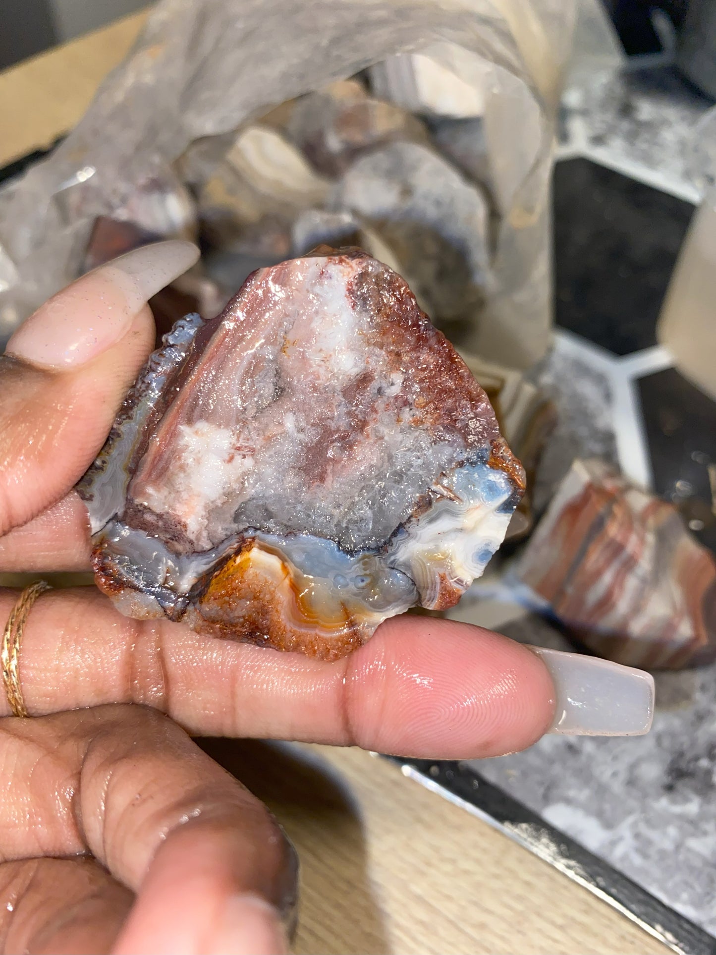 Crazy Lace Agate - [Rough]