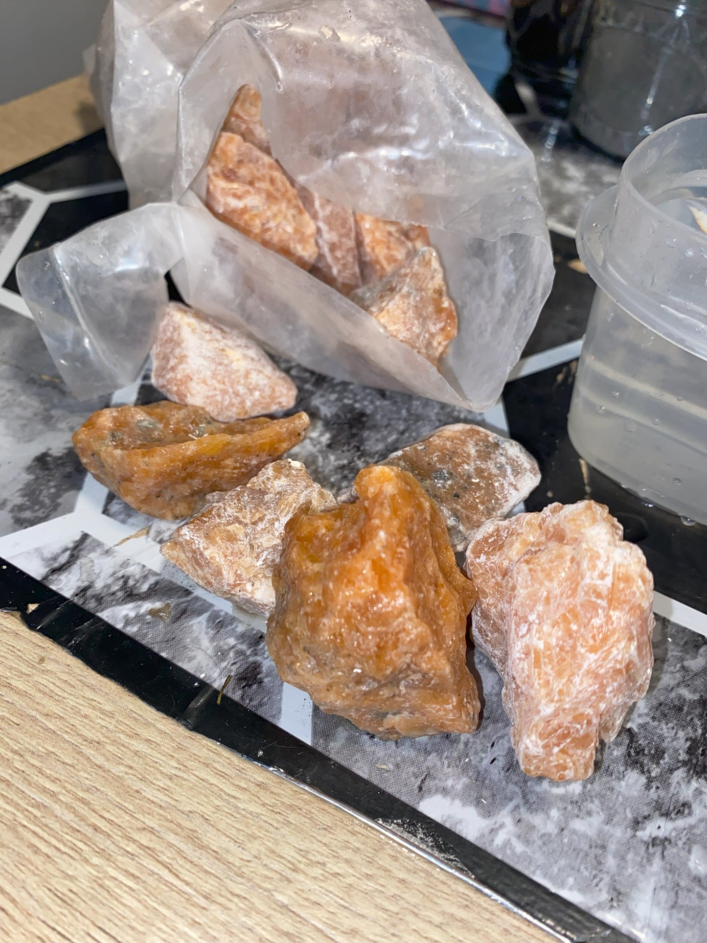Orange Calcite - [Rough]