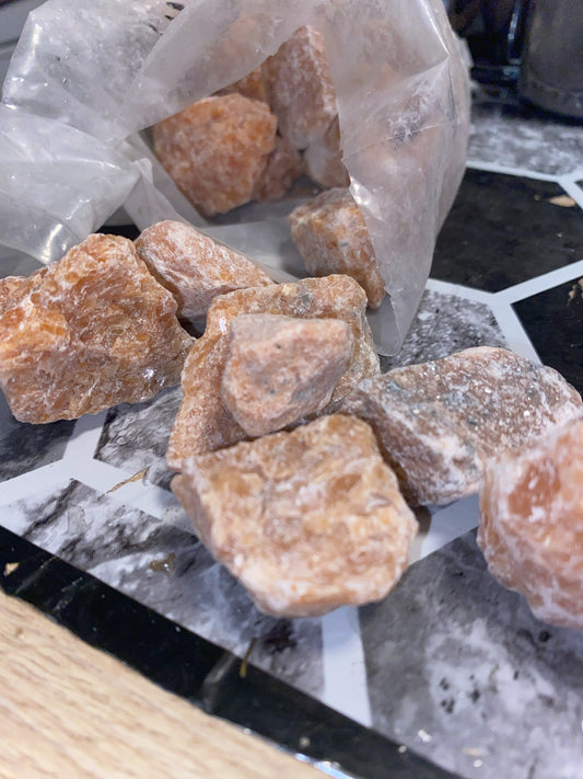 Orange Calcite - [Rough]