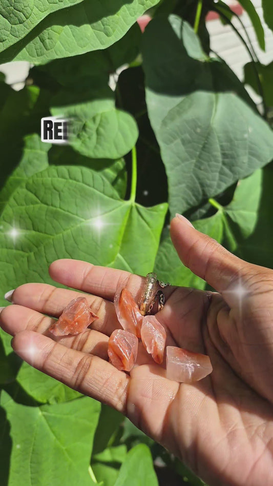 Red Calcite Crystals - [Rough]