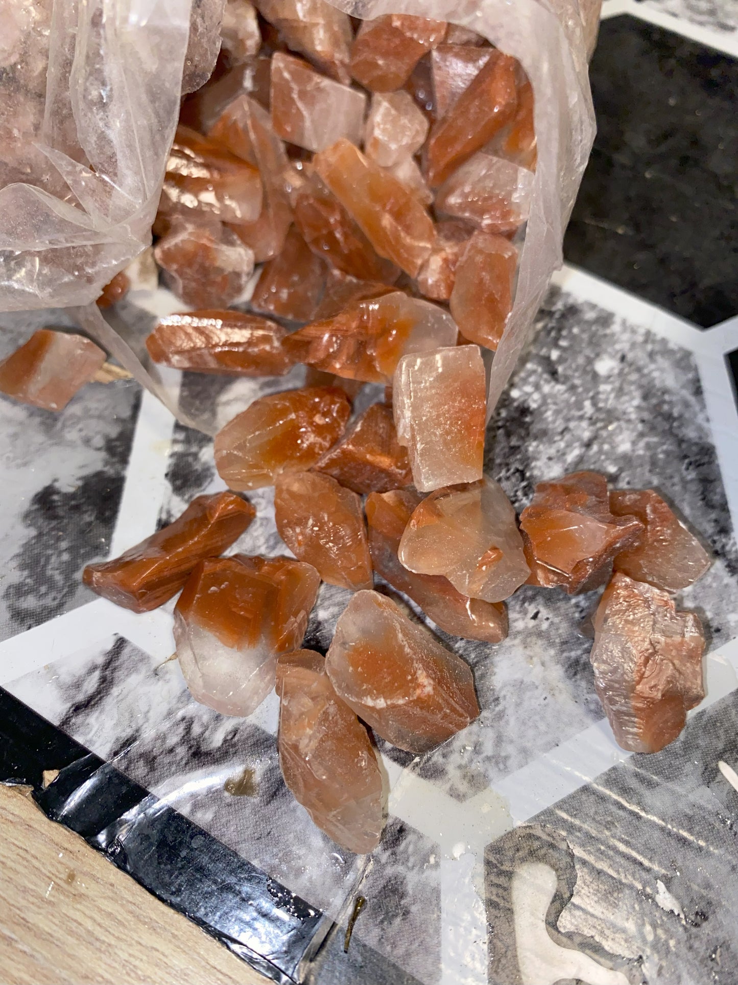 Red Calcite Crystals - [Rough]