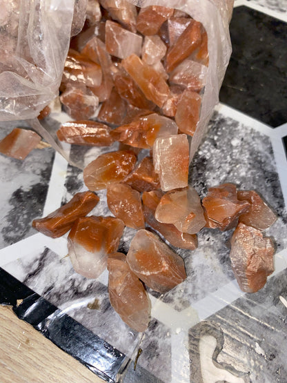Red Calcite Crystals - [Rough]