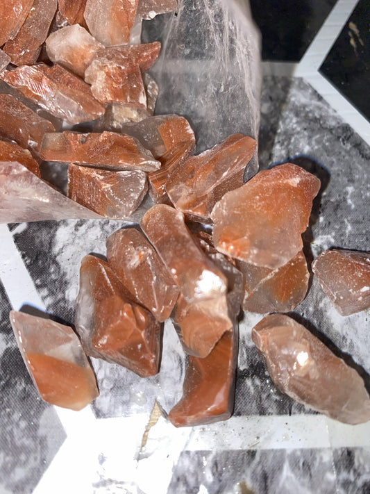 Red Calcite Crystals - [Rough]