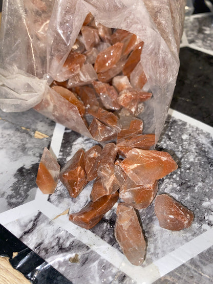 Red Calcite Crystals - [Rough]