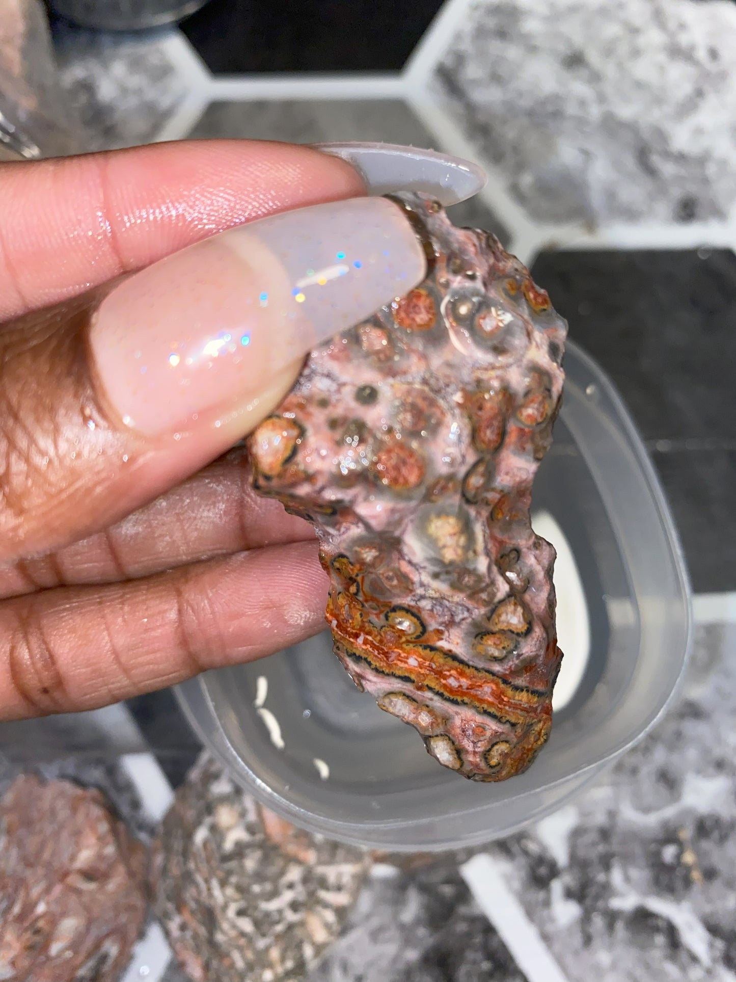 Red Leopard Skin Jasper - [Rough]
