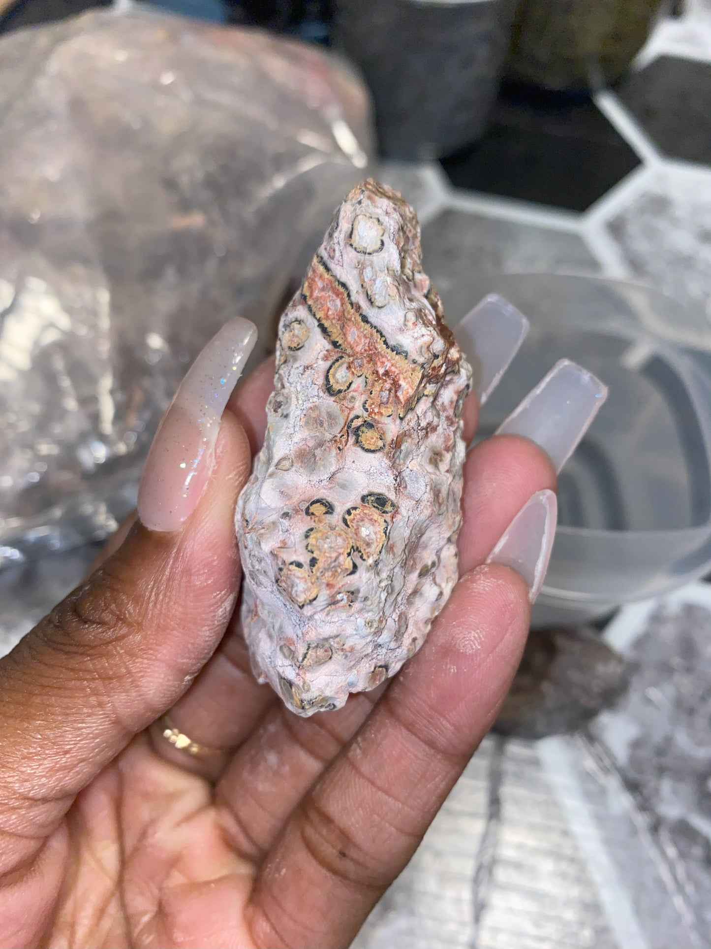 Red Leopard Skin Jasper - [Rough]
